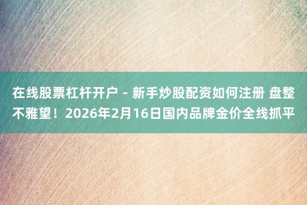 在线股票杠杆开户 - 新手炒股配资如何注册 盘整不雅望！2026年2月16日国内品牌金价全线抓平