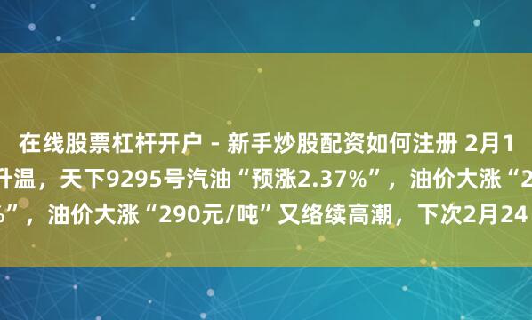 在线股票杠杆开户 - 新手炒股配资如何注册 2月17日【油价高潮】整夜升温，天下9295号汽油“预涨2.37%”，油价大涨“290元/吨”又络续高潮，下次2月24日调价